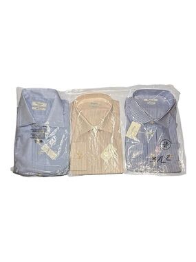 NEW! LOT OF 3 Camicissima Long Sleeve Dress Shirts Size 19 Slim & Regular Fit